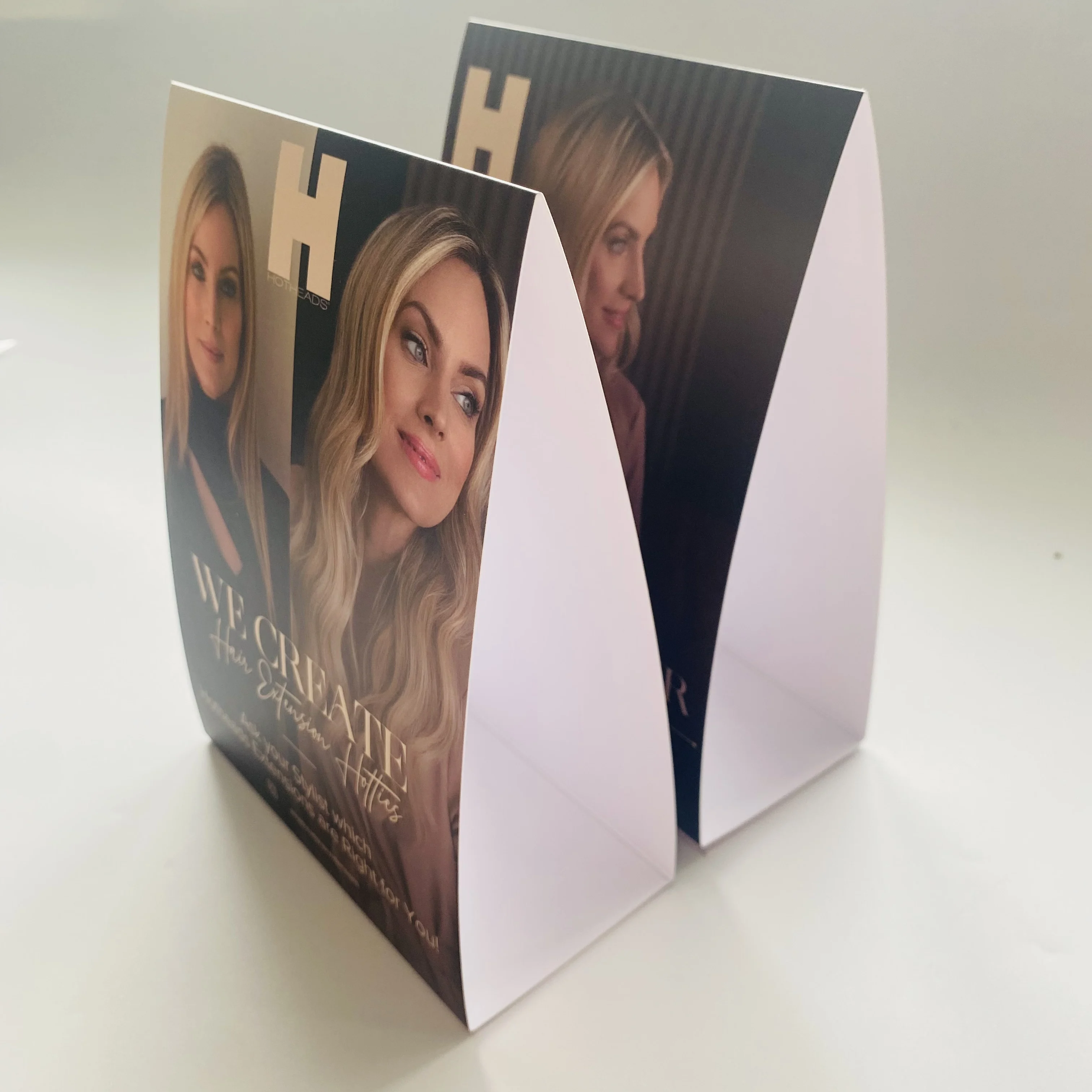Custom Logo Personalized Double Side Print Flyers Paper Cardboard Card Waterproof Custom Gift Thank You Business Folded Cards