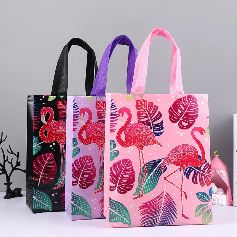 Custom printed eco friendly recycle pp fabric non woven wine shopping carry reusable grocery tote bags with logo