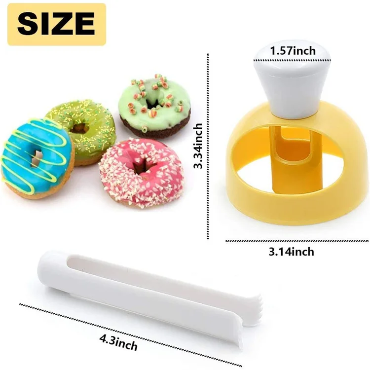 Food Grade Biscuit Donut Mold Donuts Cutter Diy Baking Tool Kitchen Accessories Pastry Cakes Ware Cutter Food Desserts Maker