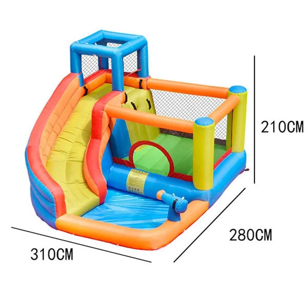 Outdoor Cheap Kids Inflatable Castle Bounce House  Jumper Bouncer With Water Slide And Air Blower