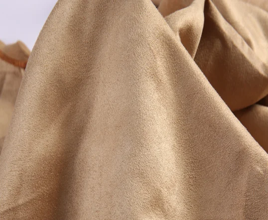 Good stretch four-ways double side hot sell suede fabric for garments