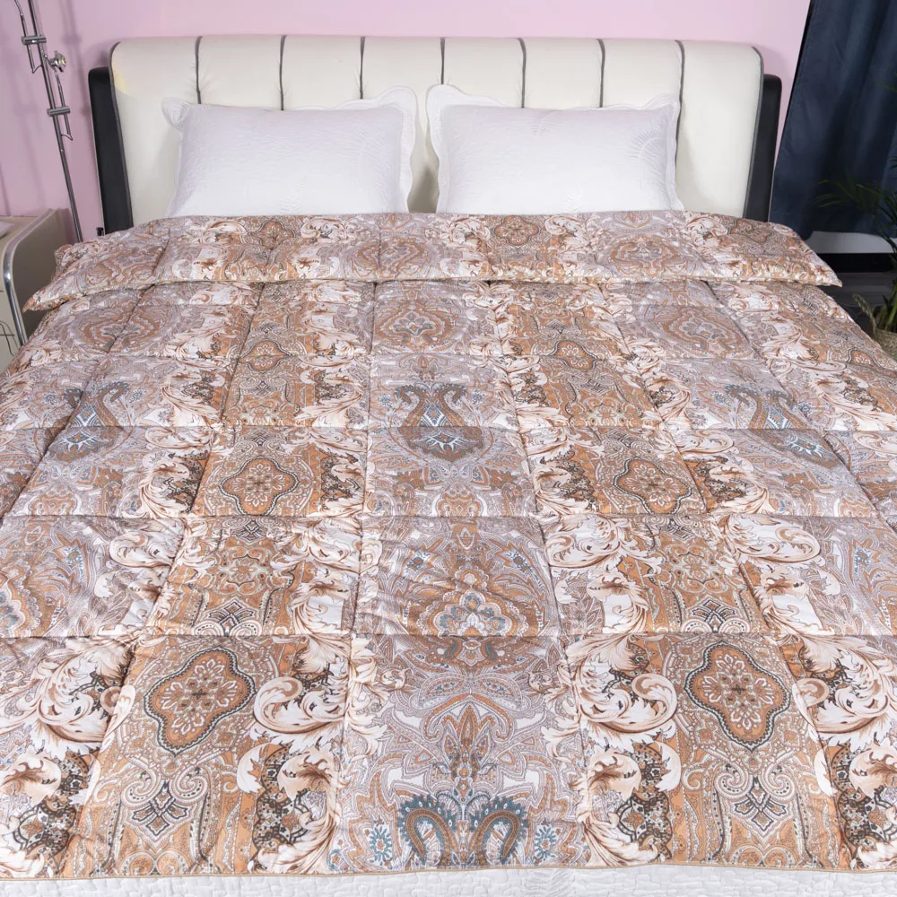 Winter king queen size machine washable quilt duvet set polyester comforter