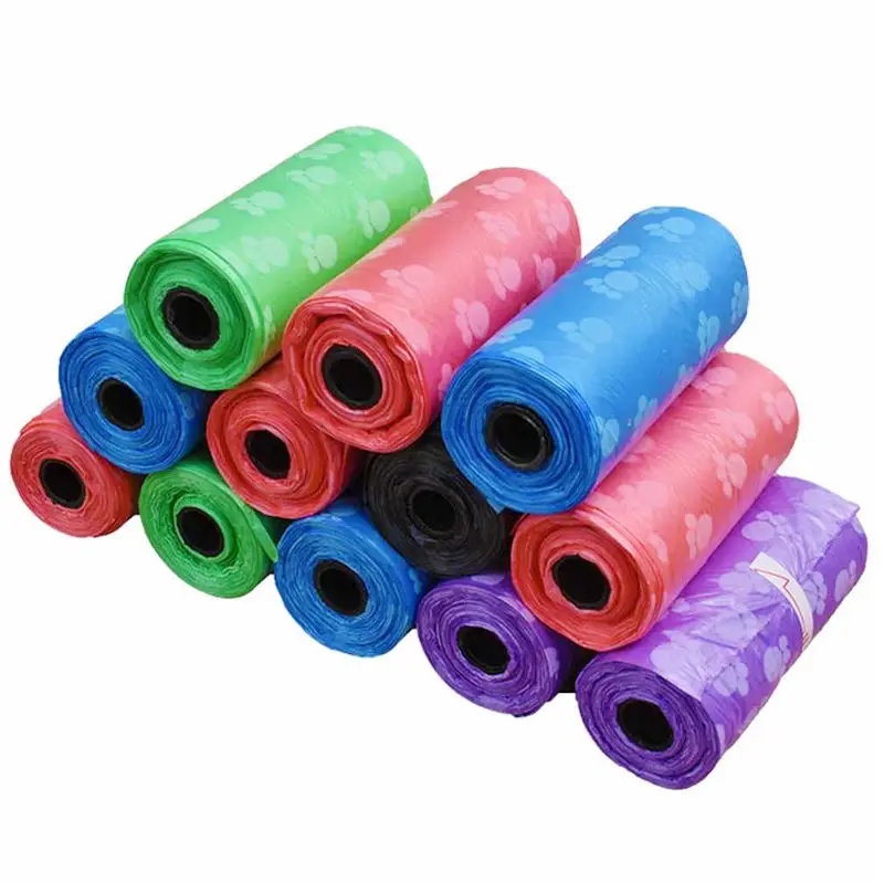 Custom printed pet poop bags dog shit waste bags biodegradable dog