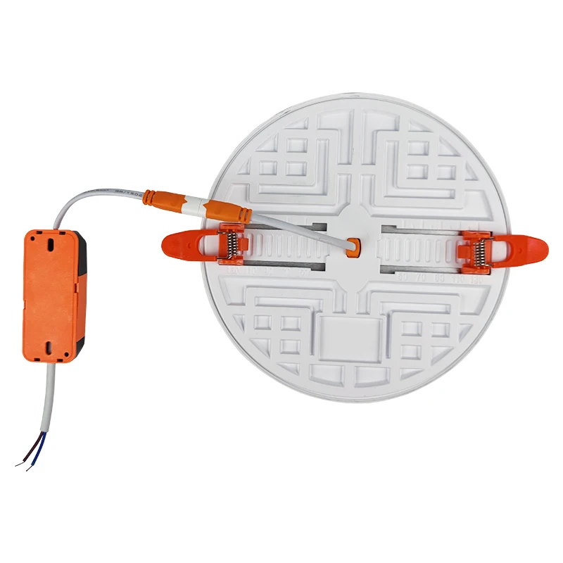 2022 New Design AC 85-265V PC Material Warm White 9W Honeycomb Panel Light for Indoor