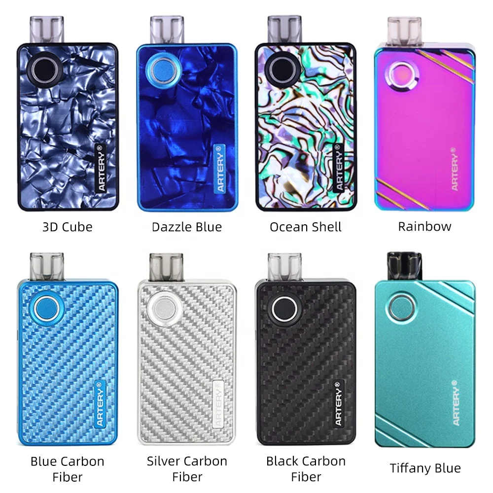 Оригинальный артериальный PAL II 2 Pod Комплект с аккумулятором 1000 мАч с MTL катушкой и боковой системой заправки