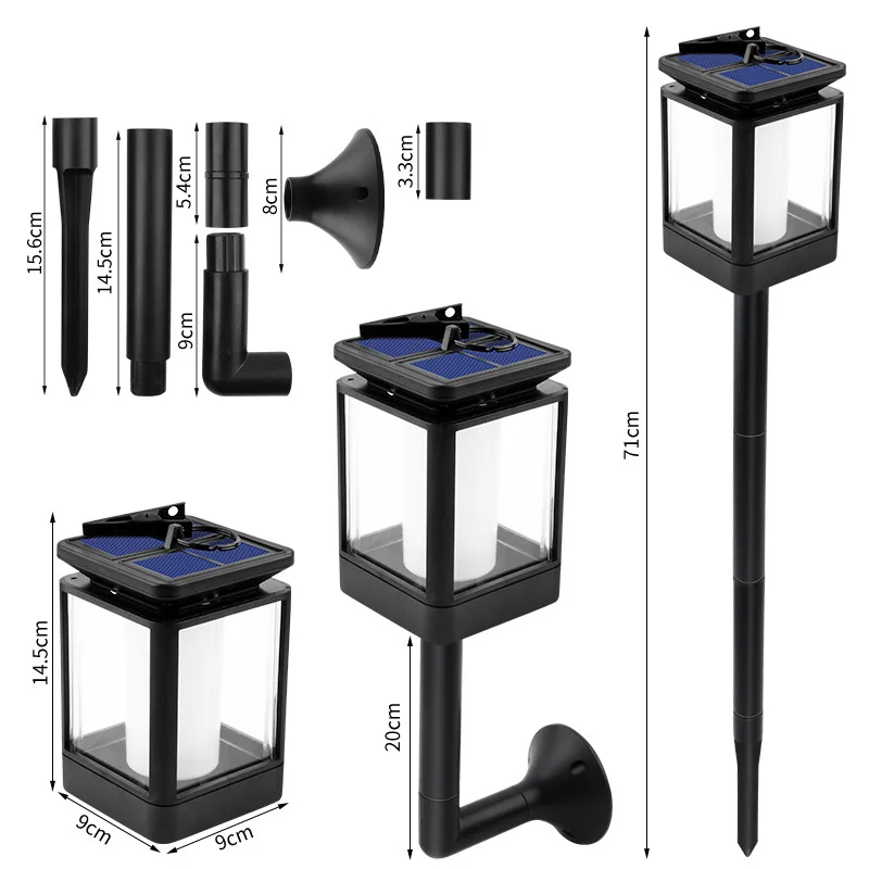 12 Led Wholesale Factory Price Solar Wall Light Remote Control Waterproof Outdoor Garden Pathway Solar Garden Light