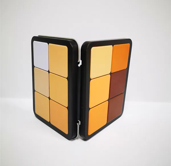 
Small double open new design empty 12 color blush palette 