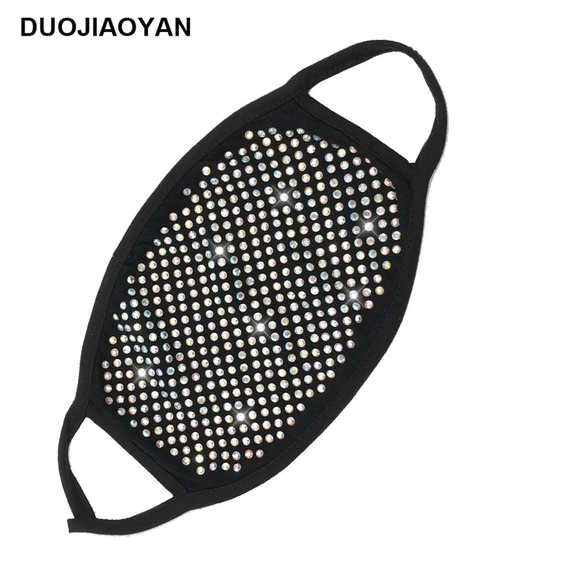 
Wholesale Sexy Ins Popular Washable Colorful Rhinestone Colored Bee Party Face Mask 
