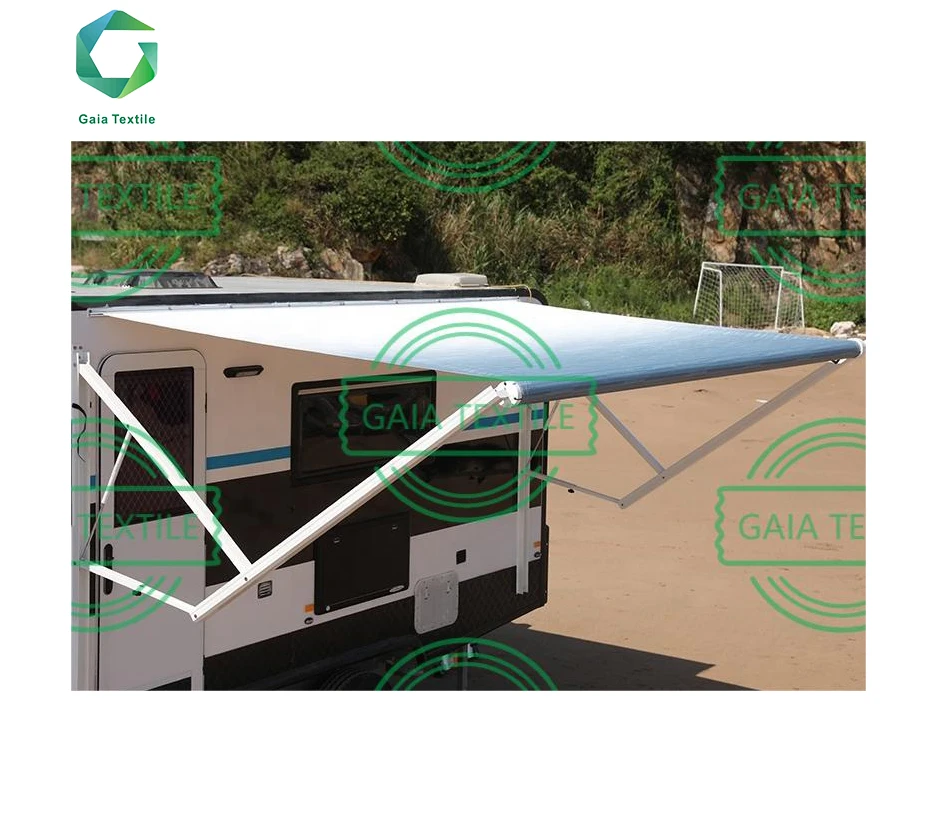 GAIA TEXTILE Pvc Laminated RV Awning Fabric Recreational Vehicle Shade Vinyl