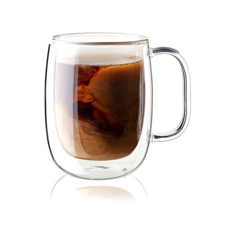 Best selling Heat resistant double wall glass cup coffee Wholesale
