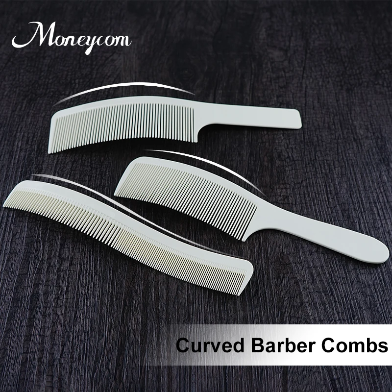 Изогнутая расческа, изогнутая расческа, Профессиональная парикмахерская в форме S, белая парикмахерская расческа