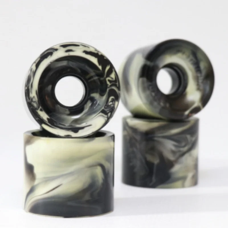 JIESEN OEM ODM 100A Polyurethane Skateboard Longboard Wheels 53 54 55mm Mixed Color Custom Cruiser Skateboard Roller Wheel