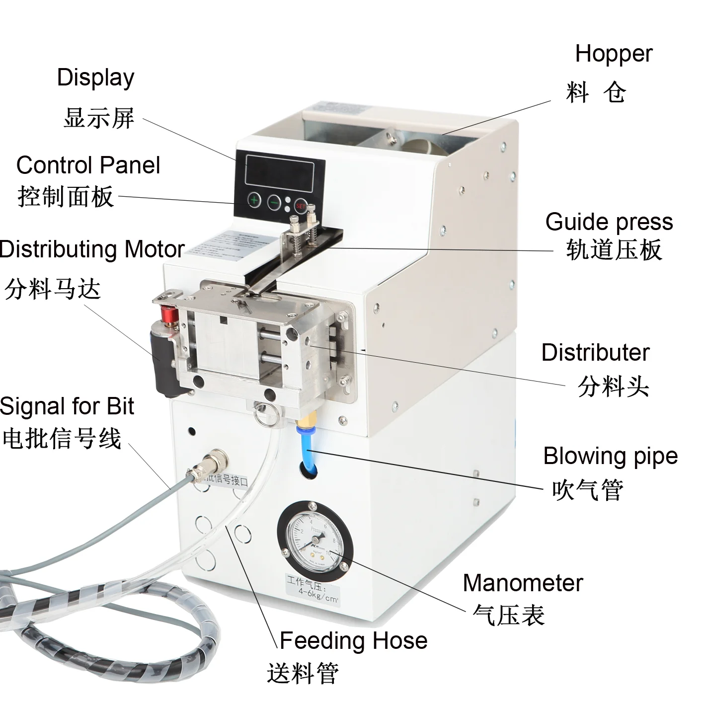automatic continuous screws feeding, screw feeder pneumatic driven handheld screwdriver, electric driven portable screwdriver