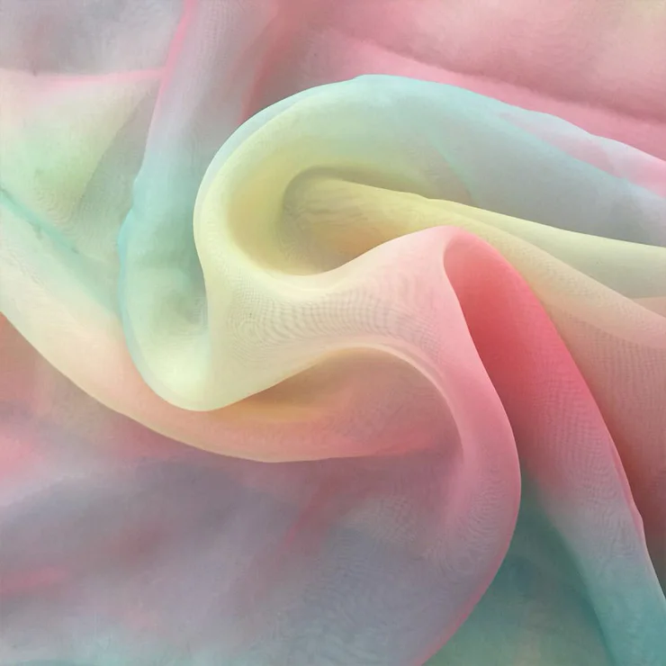 China Factory cheap price Embroidered organza fabric,cheap organza fabric roll ,flower wrapping cheap rainbow organza fabric