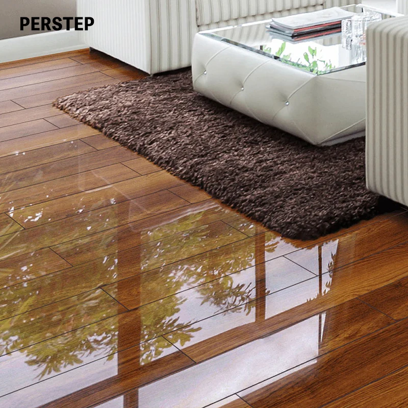 Low Price 7mm 8mm 12mm High Class Very Shiny Waterproof Laminate Flooring Engineered Wood Flooring