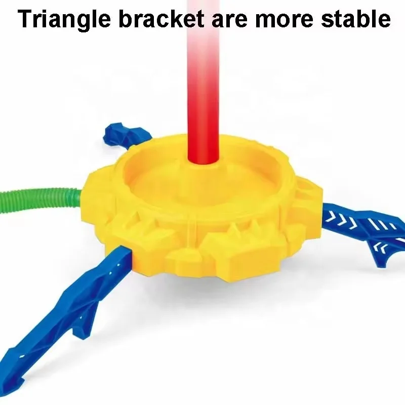 Kids jump air pressed stomp rocket launcher bubble maker set bubble rocket launching pedal toy for children outdoor play game