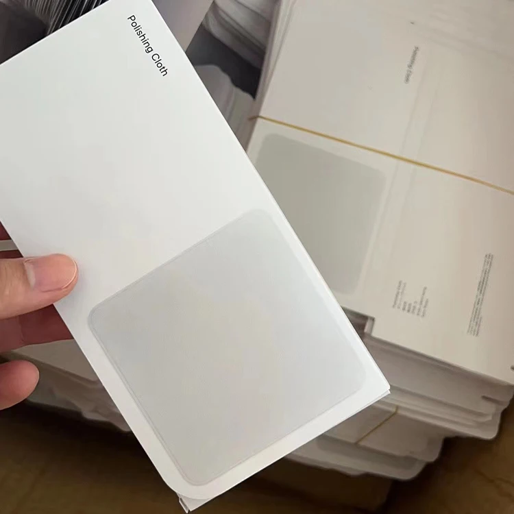 Оригинальная мягкая салфетка из микрофибры для чистки в наличии iPad iPhone 13 MacBook Pro 1:1 упаковка полировки