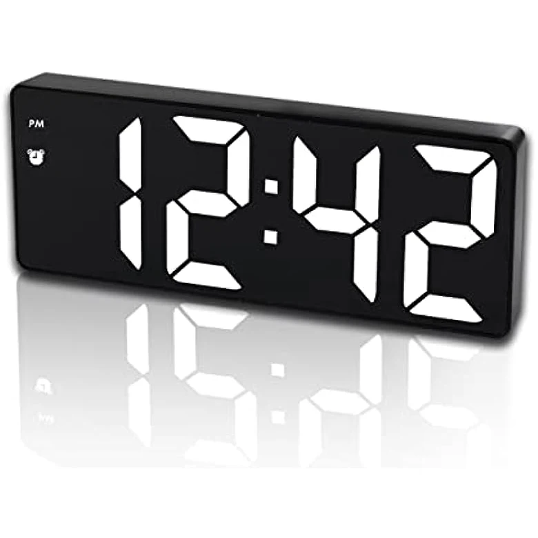 Custom Digital Alarm Clock Led Wireless Music Speaker Wake up Night Light Smart Alarms Clocks Lights Bedside Table Lamp for Kids