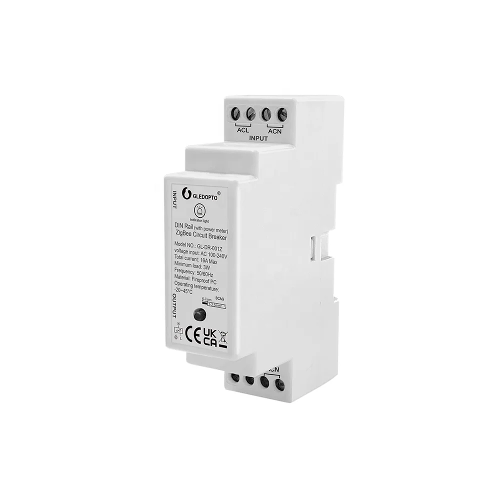 GL-DR-001Z выключатель Gledopto ZigBee 3 0 Din-rail умный света Tuya AC100-240V 16A Alexa интеллектуальные выключатели
