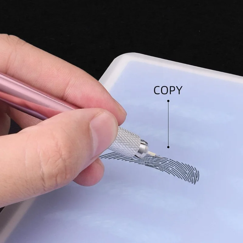 Wholesale Permanent Makeup Accessories Microblading Practice Mat Eyebrow Silicone Transparent Practice Skin