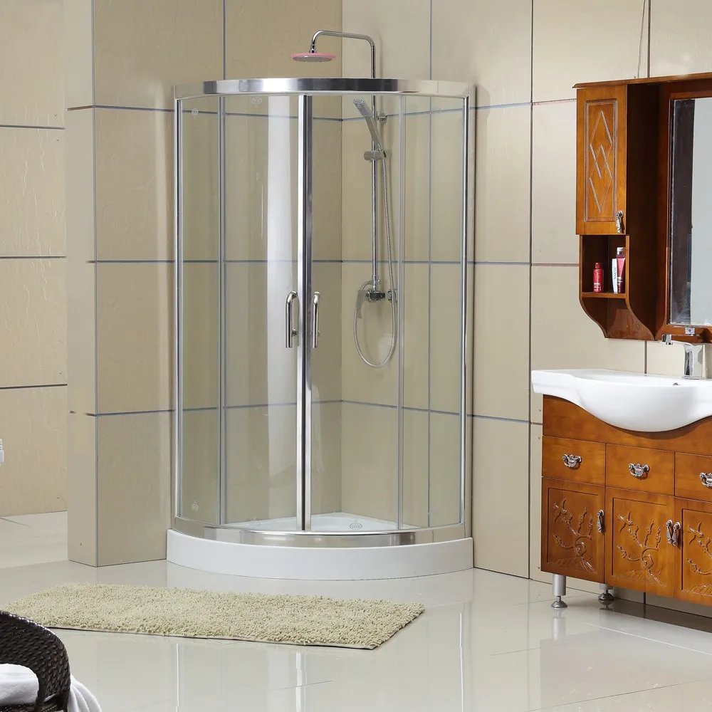 Китайская фабрика две раздвижные двери 90*90 с душевой кабиной