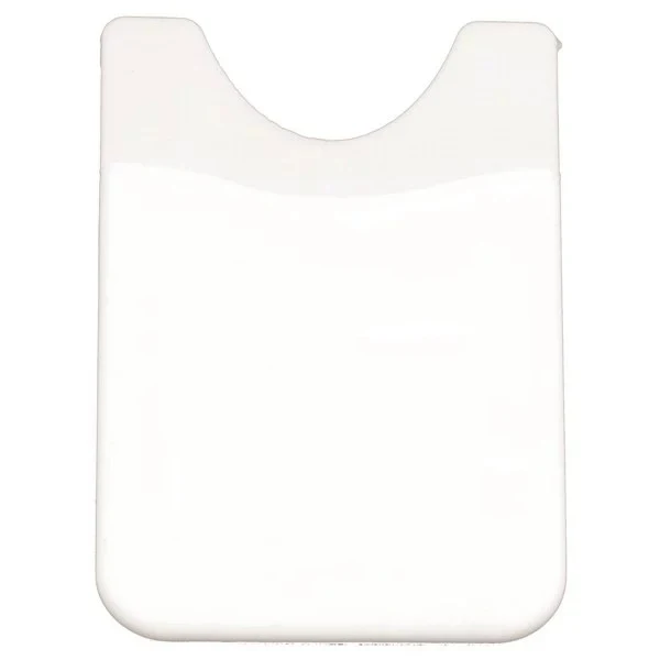 Custom logo silicone holder support mobile cell phone credit card holder