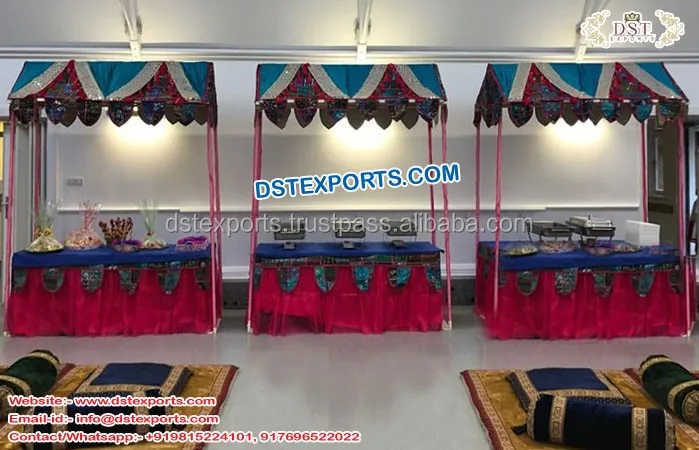 Indian Wedding Food Stall Canopy Decoration Latest Wedding Food Stall Decoration  Wedding Decorated Food Stall Canopy