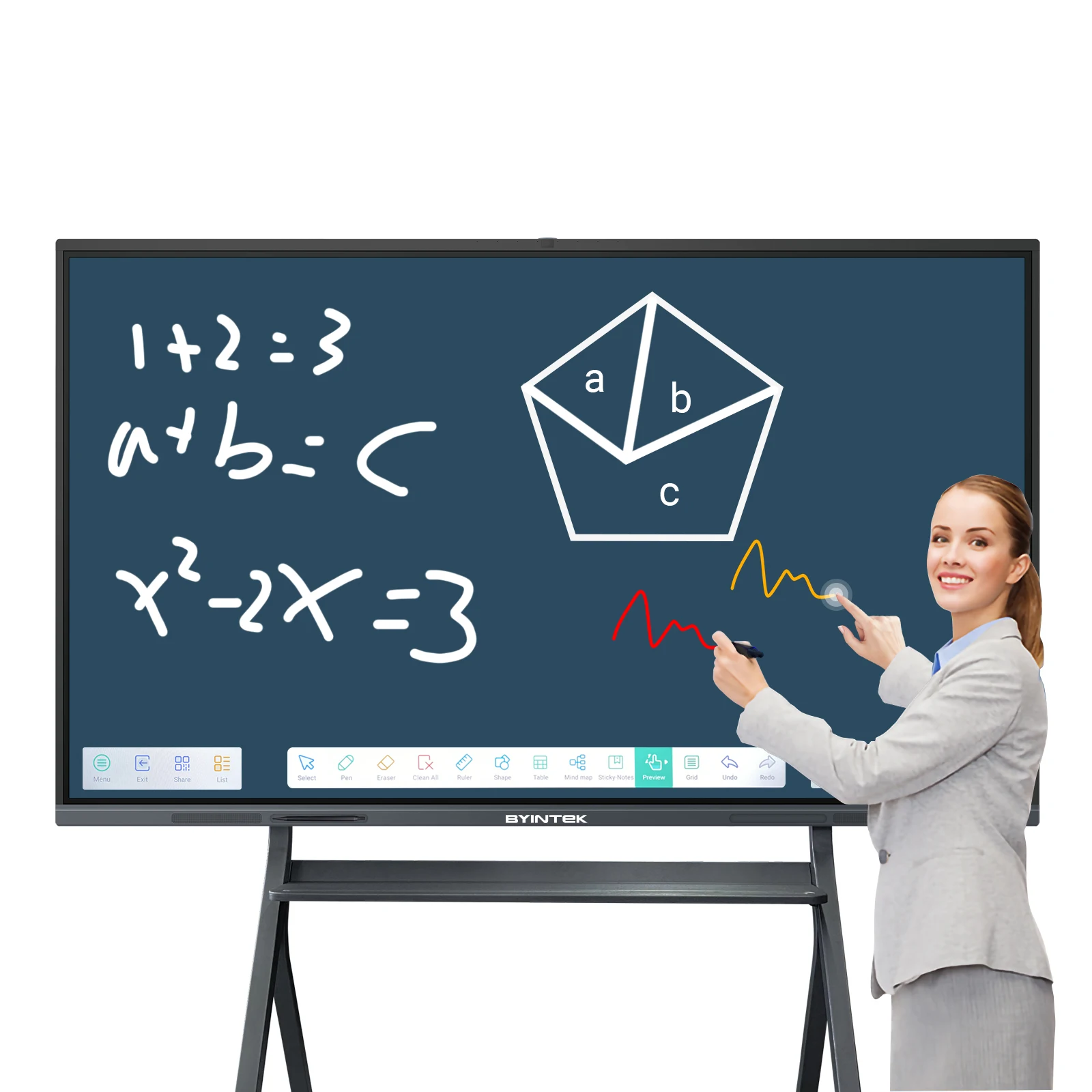 smart class stand wall free mounted digital with lcd screen for teaching 84 inch interactive white board for teaching