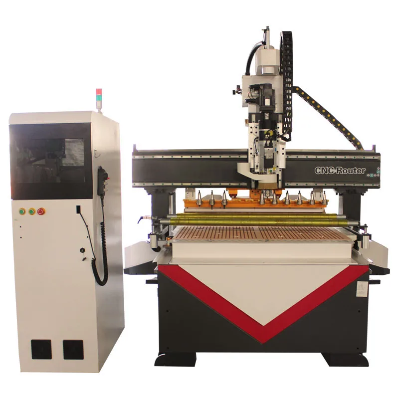 1325 Atc CNC деревообрабатывающий фрезерный станок 8X4 автоматический инструмент сменный режущий