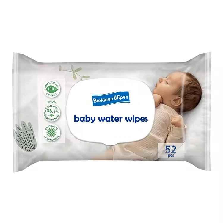 Biokleen OEM Chemical free 99.9 purified baby facial wipes Toallitas Humedas 60pcs Toallitas Humedas Para Bebe Totitos
