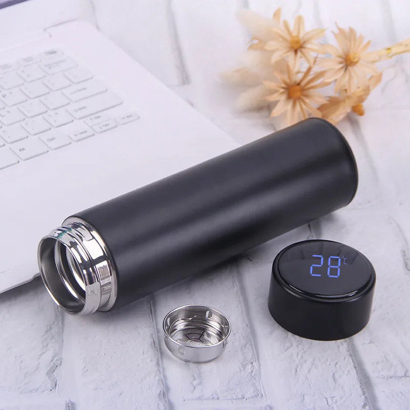2019 Stainless Steel LED Temperature Display Smart Vacuum Flask Water Bottle With Reminder
