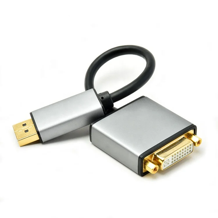 Displayport to DVI Adapter Converter DP To DVI Male to Female 1080P Cable Adapter