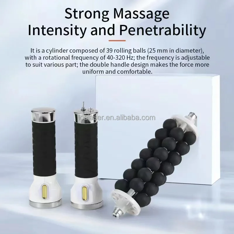 2023 New body massage apparatus electric massager gun roller mini strong massage ball roller for body slimming