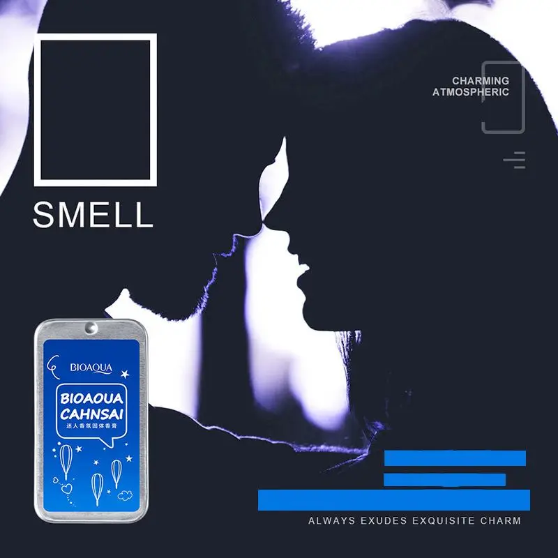 OEM Bioaqua Natural Body Fragrance Long lasting Portable Card Deodorant Solid Perfume Balm