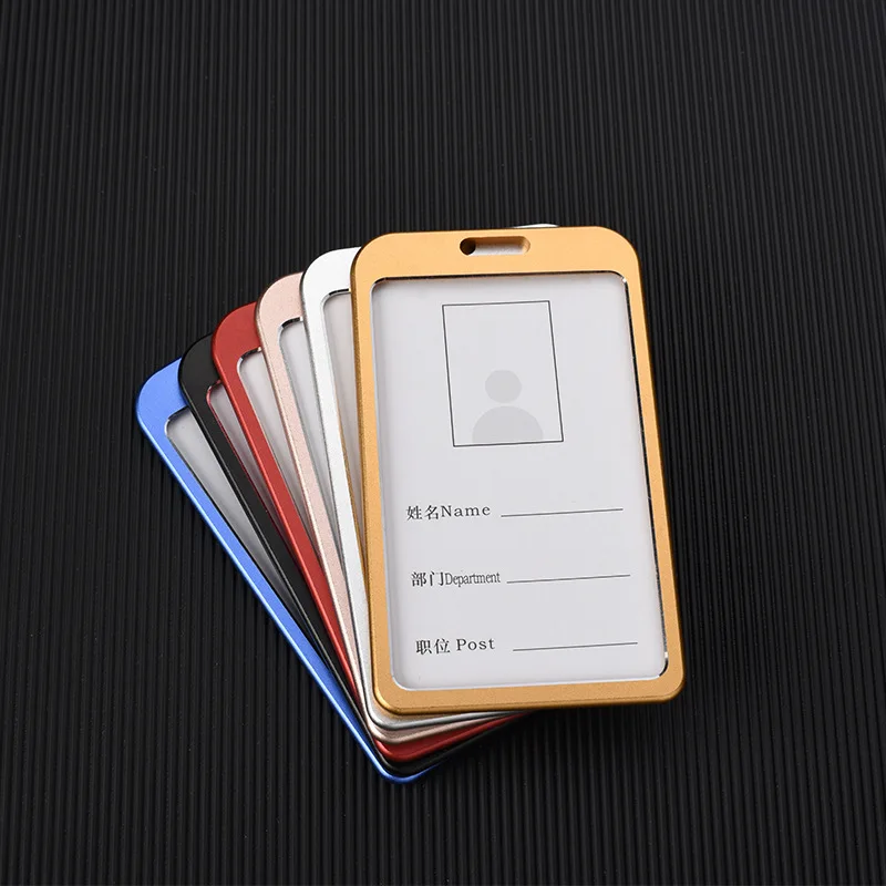 Lanyard Card Holder Certificate Name ID Card Badge Holder With Lanyard With ID Card Holder Metal Aluminum Alloy Top Selling