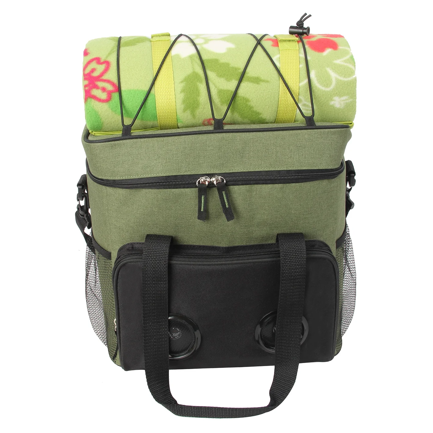 custom soft cooler bag picnic and beach insulated cans cooler bag with bluetooth speaker