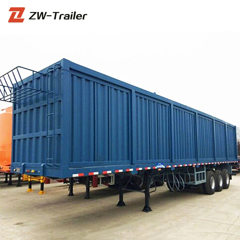 Best Selling 3 Axles 13m 60Ton customized Enclosed Cargo Van Box Truck Trailer