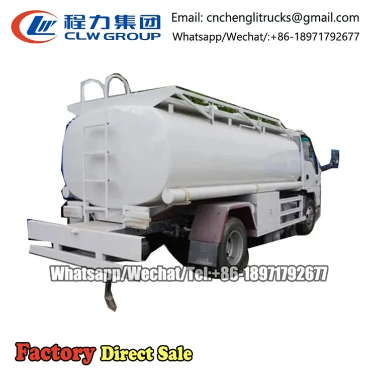 Factory Price ISUZU Diesel Petrol Oil 5cbm 5000l Fuel Tanker 4x2 Fuel Truck Refuel Truck