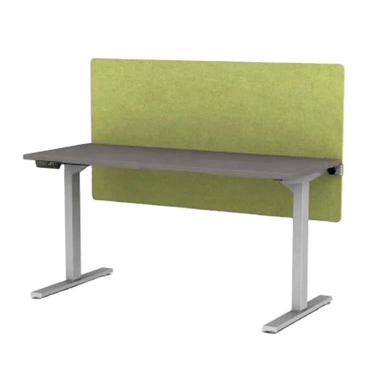 Polyester Office Furniture Desk Divider PET Acoustic Slide-on Desk Divider