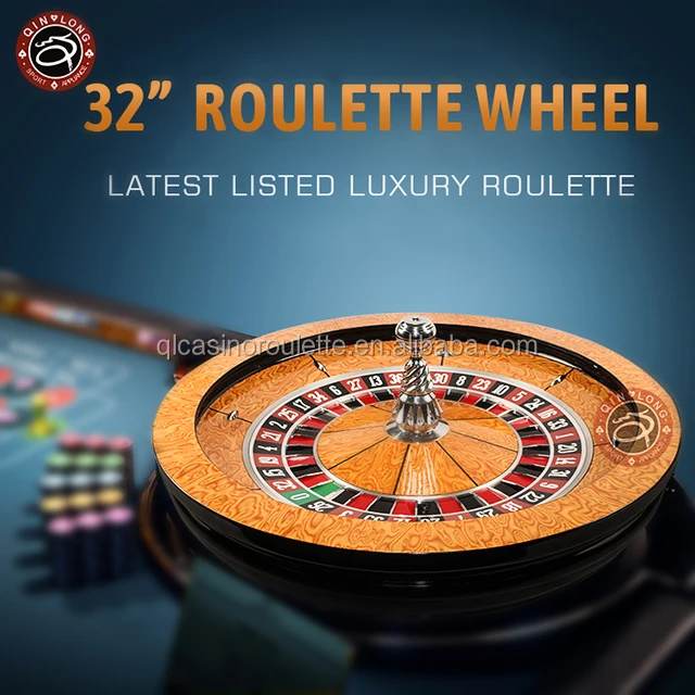Roulette wheels wood 32 for casino roulette game Single 0 & Double 00 Roulette wheel Factory direct sale