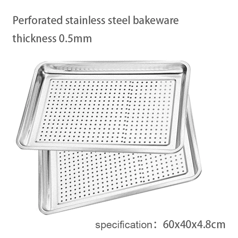 Factory price Steel Perforated GN Pan Restaurant cake tray baking Perforated  food GN Pan