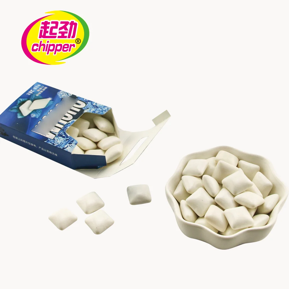 Chewing gum manufacturing strong mint sugar free sparkle chewing gum