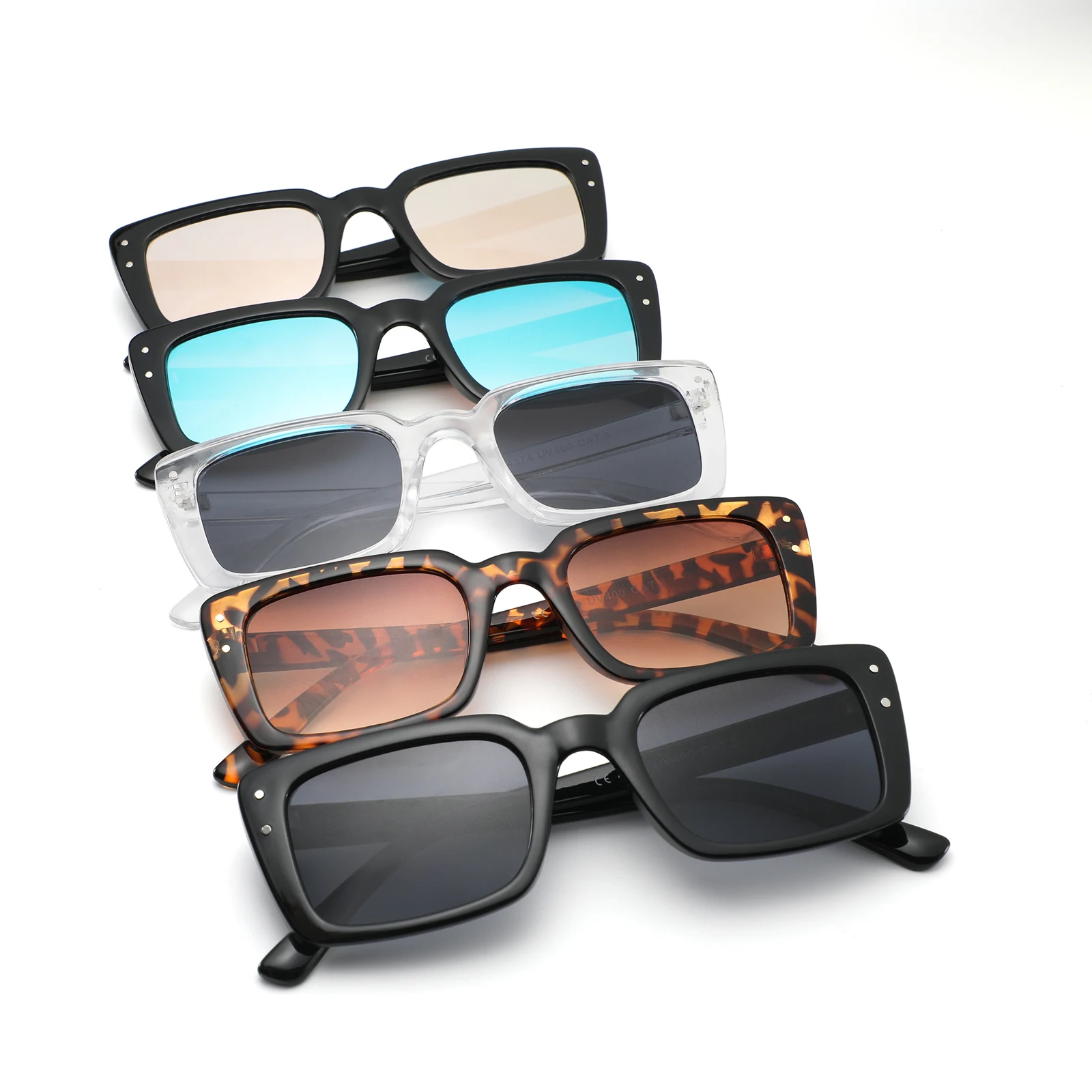 CONCHEN Latest Vogue PC UV400 lens leisure Custom logo stylish shades sunglasses Women men PC sunglasses 2023