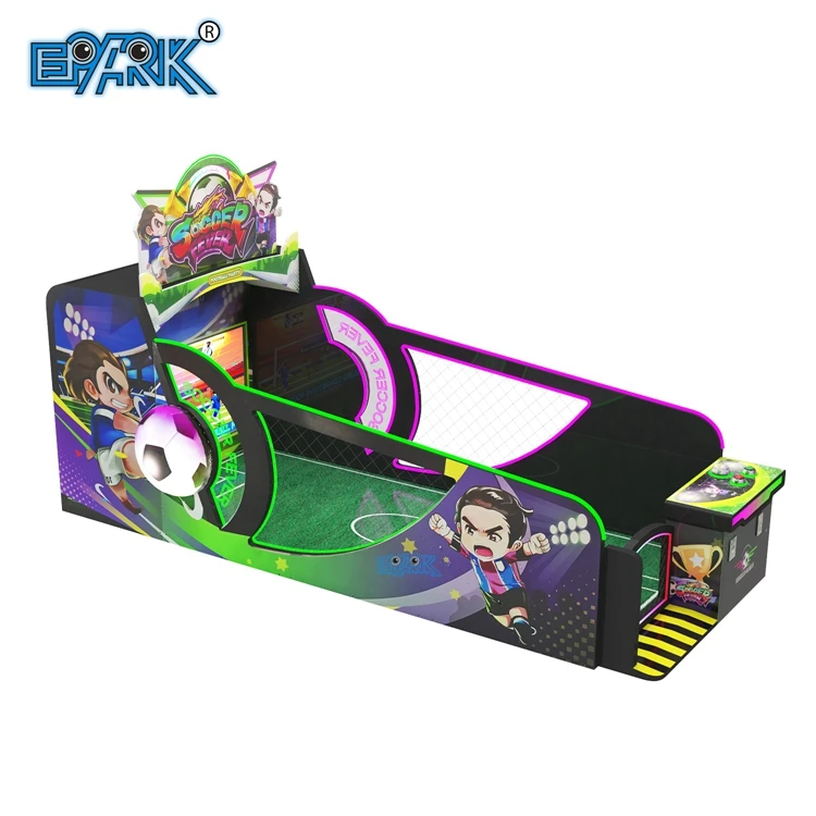 Amusement Park Kids Coin Operated Happy Baby Shooting Football Soccer Game Machine