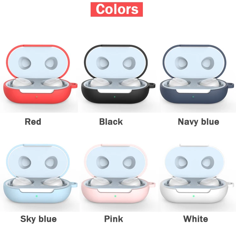 
For Samsung Galaxy Buds Silicone Case Cover, Soft Silicone Protective Carrying Case Shell Sleeve for Galaxy Buds 