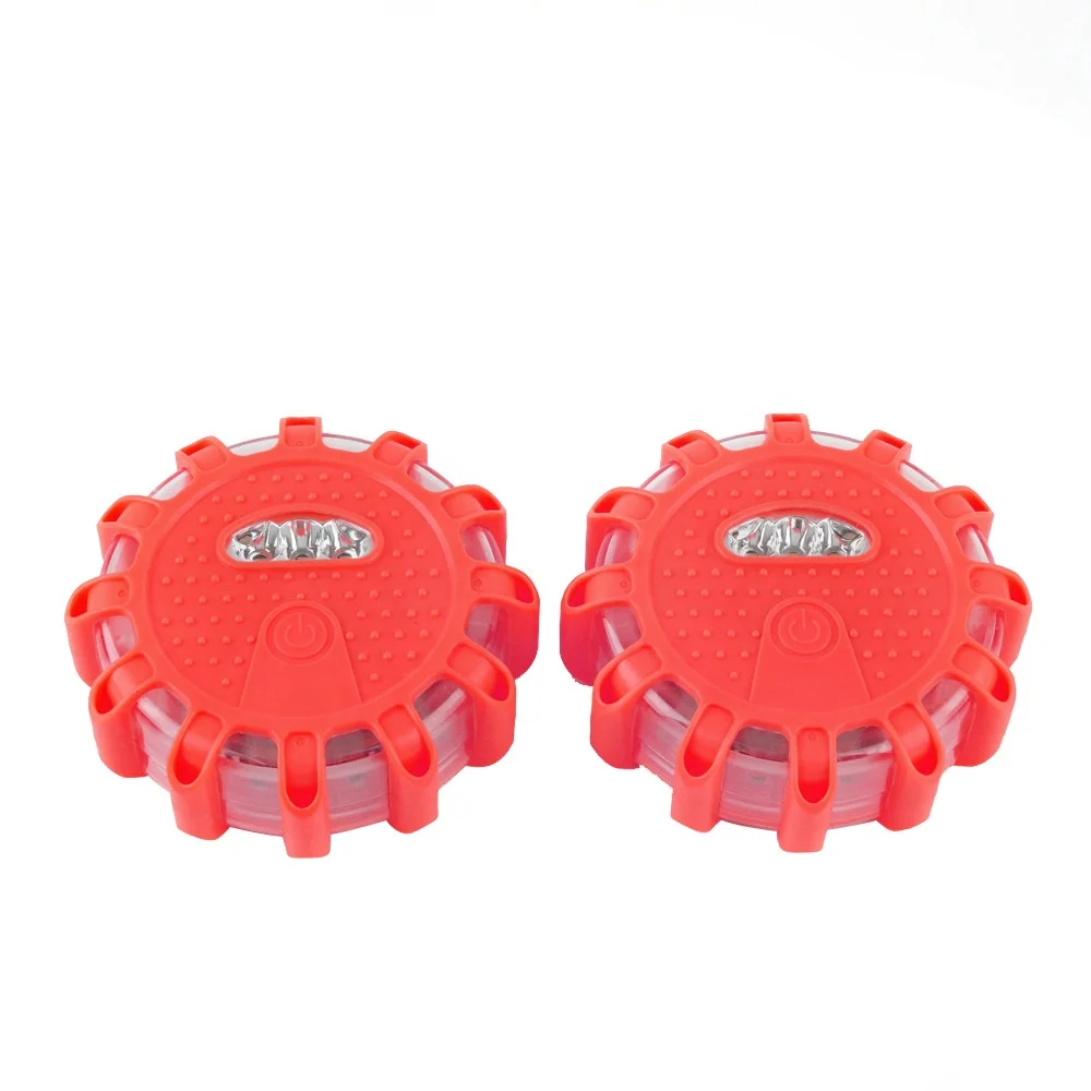 Road Safety Strobe LED Warning Light Car Obstacle Rotating Emergency Orange Traffic Warning Light