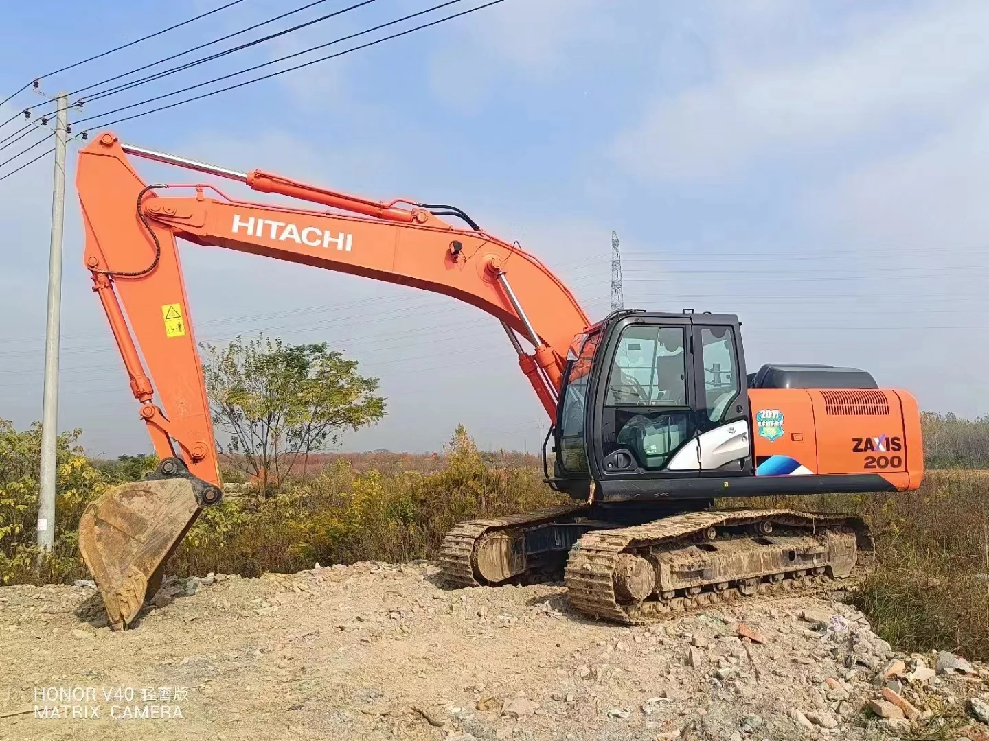 Лидер продаж б/у экскаватор среднего размера HITACHI ZX200 20 тонн подержанный с хорошим состоянием хода