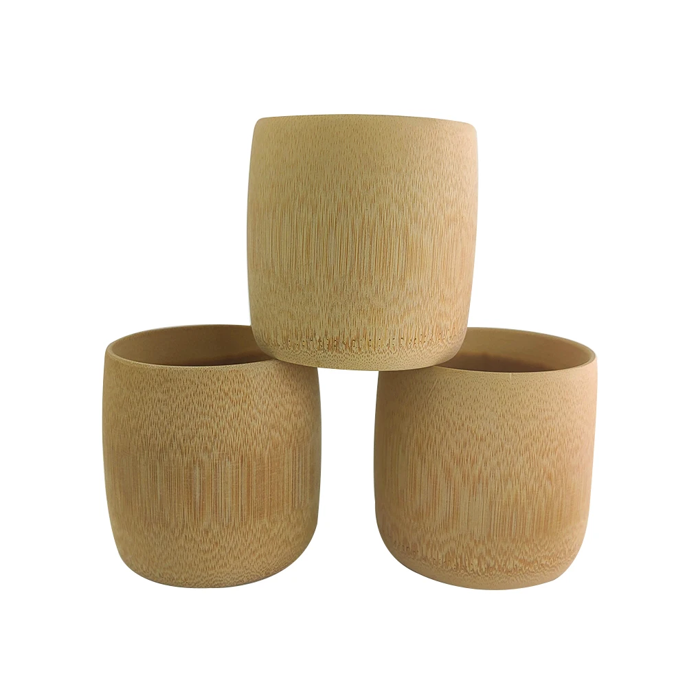 Tableware Eco-friendly Handmade Mug Reusable Drinking 100% Natural Bamboo Cup