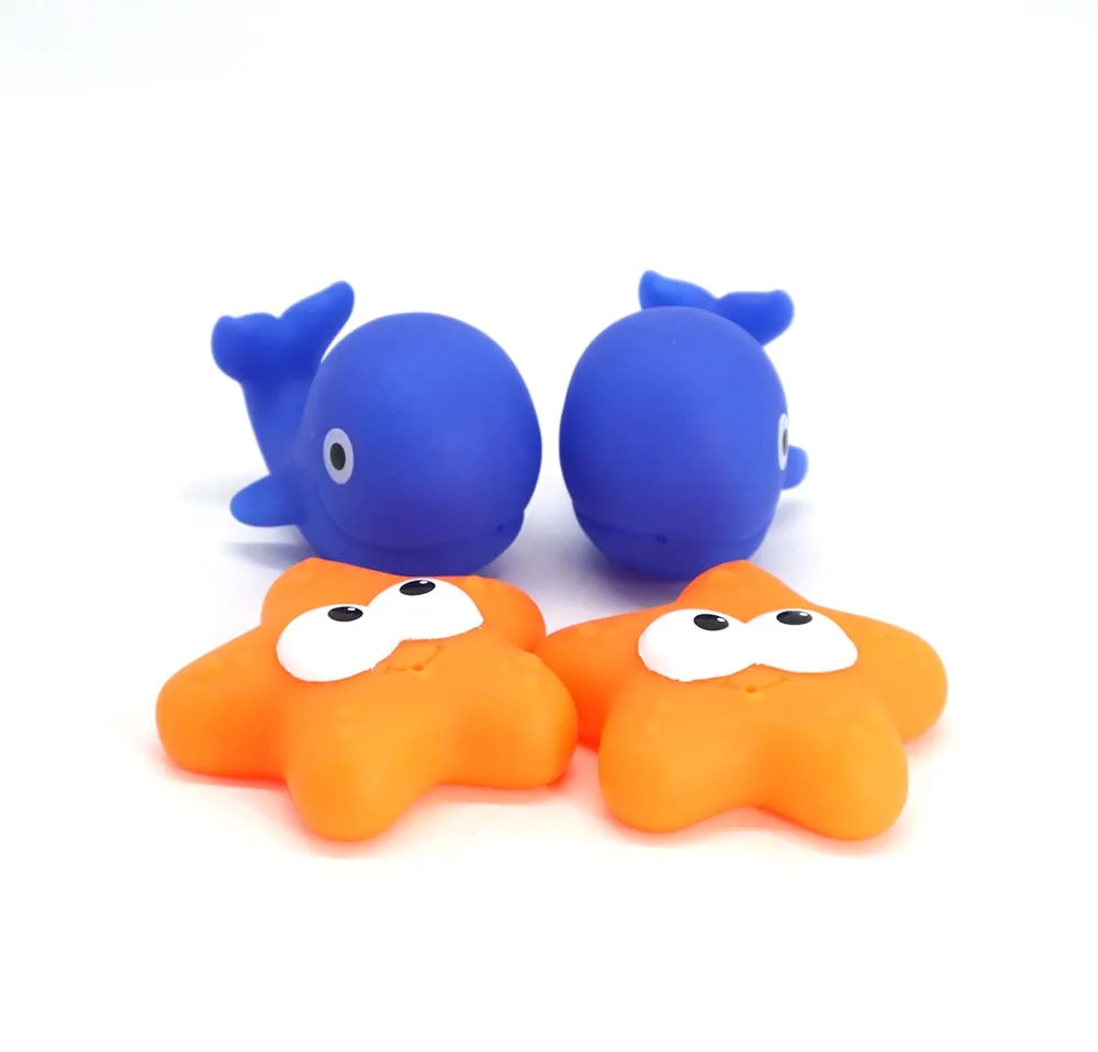 ПВХ виниловая игрушка для ванны для Детей Забавные Игрушки для ванны разные чартеры маленькие анимационные игрушки резиновый игровой набор для воды