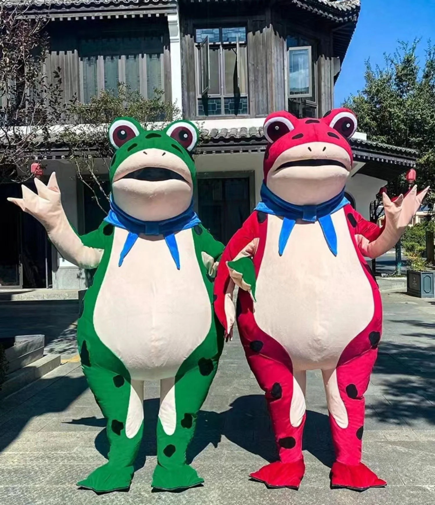 Customized Frog Mascot Clothing Cartoon Character ClothingAduilt Mascot Costumes For Party Entertainment Event Show Product
